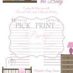 Baby Shower Game - Help Name The Baby - Printable..