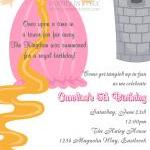 Birthday Invitation - Princess Series Rapunzel -..