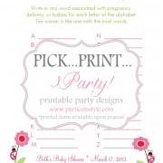 Baby Shower Game - Babies A to Z - Printable DIY