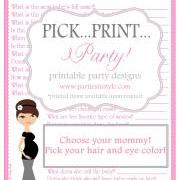 Baby Shower Game - How Well Do You Know the Mom to be - Printable DIY