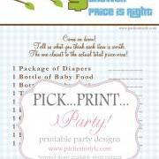 Baby Shower Game - Price is Right - Printable DIY THE ORIGINAL